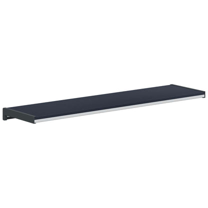 Window Sill Anthracite with wood grain 100 x 25 x 4.5 cm PVC