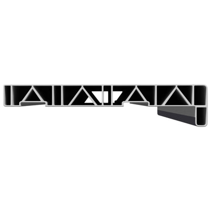 Window Sill Anthracite with wood grain 100 x 25 x 4.5 cm PVC