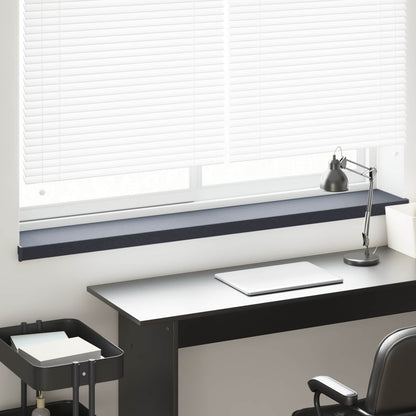 Window Sill Anthracite with wood grain 120 x 25 x 4.5 cm PVC