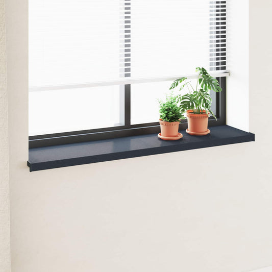 Window Sill Anthracite with wood grain 160 x 30 x 4.5 cm PVC