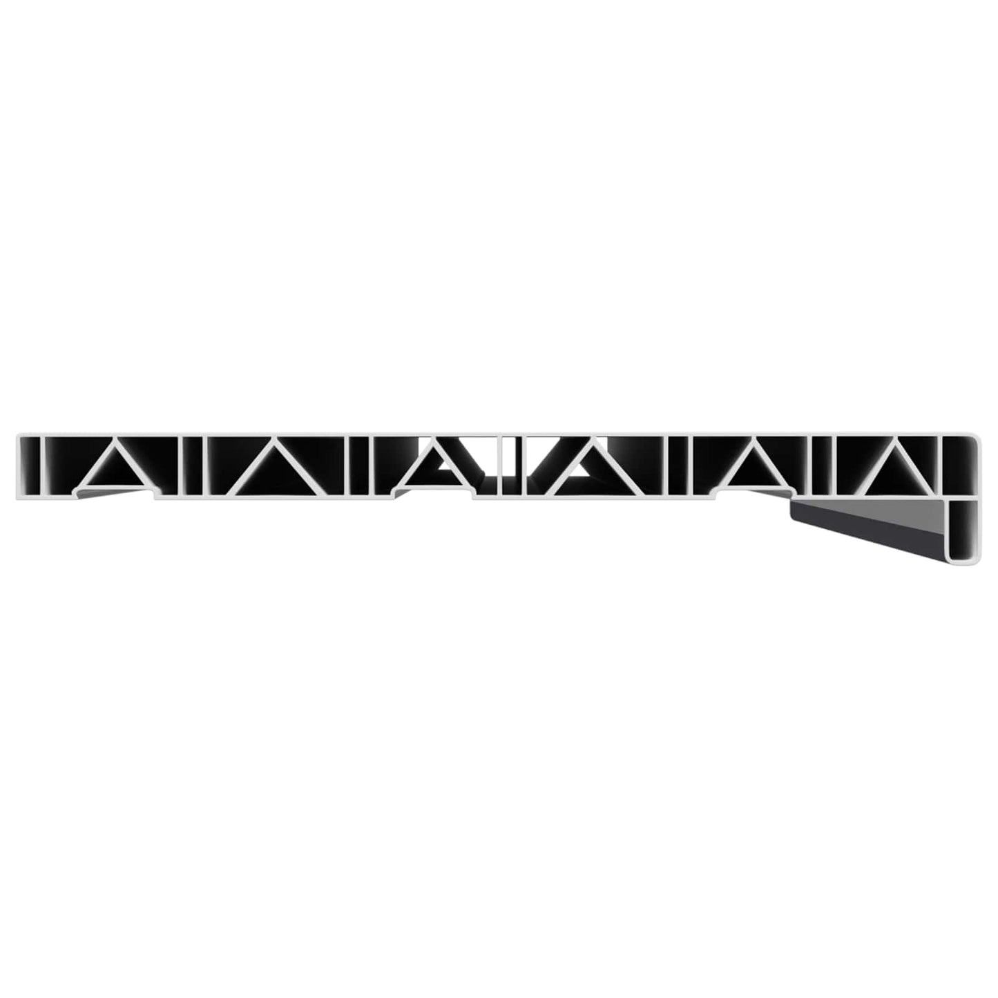 Window Sill Anthracite with wood grain 100 x 35 x 4.5 cm PVC