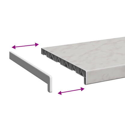 Window Sill Marble texture 160 x 30 x 4.5 cm PVC