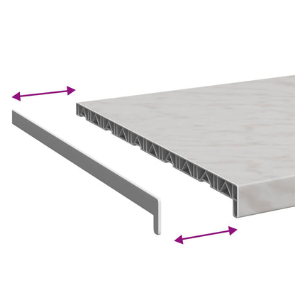 Window Sill Marble texture 60 x 50 x 4.5 cm PVC
