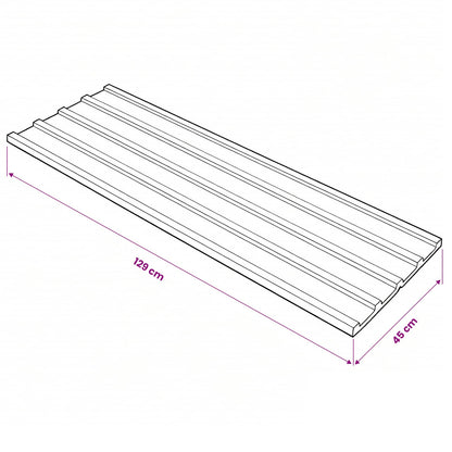 Roof Panel 12 pcs Grey 129 x 45 cm Galvanised steel