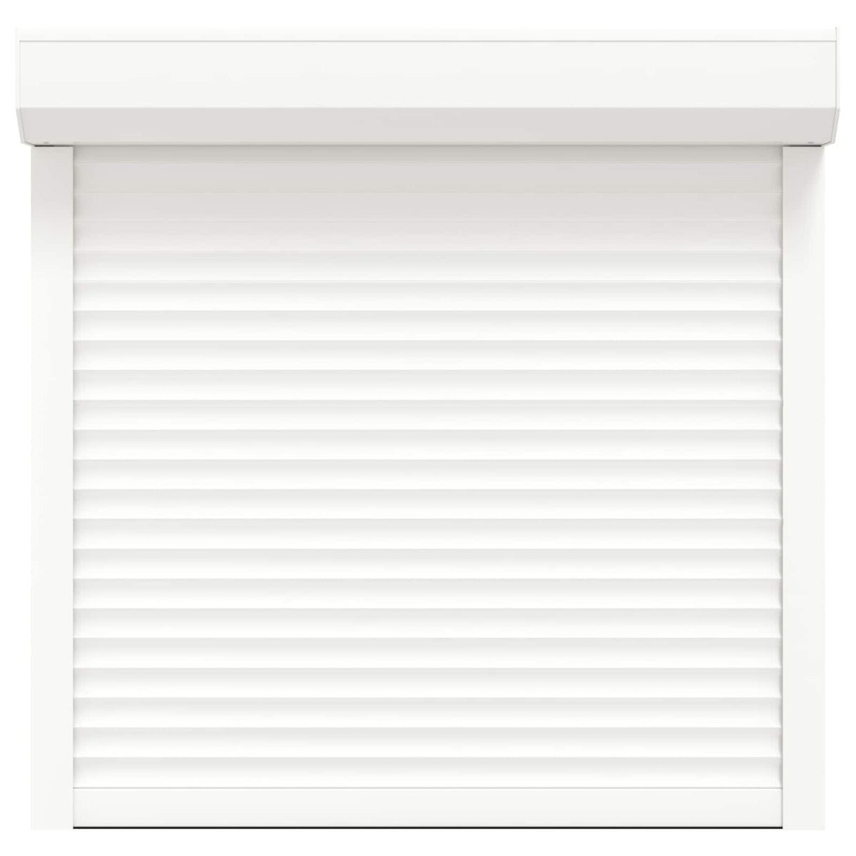 Roller Shutter White 100 x 100 cm Aluminium and Polyurethane
