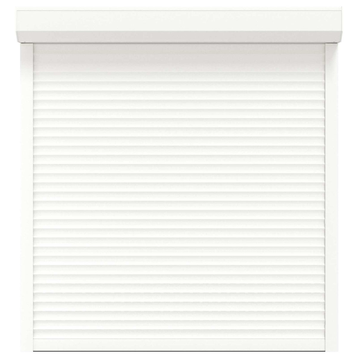 Roller Shutter White 130 x 140 cm Aluminium and Polyurethane