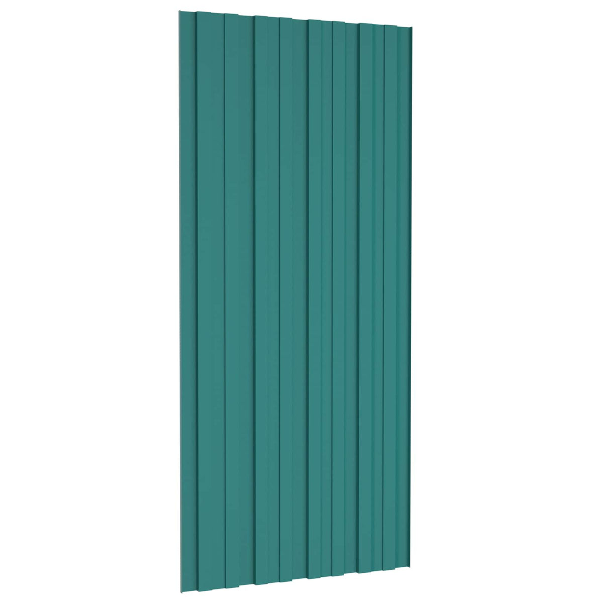 Roof Panel 12 pcs Green 100 x 45 cm Galvanised steel