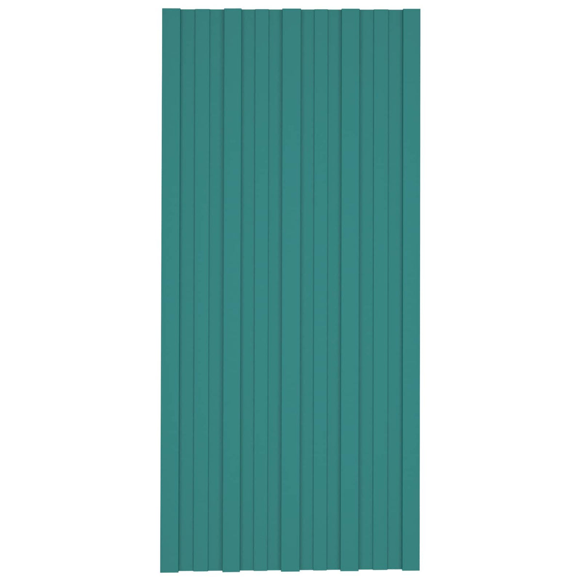 Roof Panel 12 pcs Green 100 x 45 cm Galvanised steel