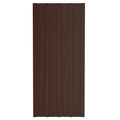 Roof Panel 36 pcs Brown 100 x 45 cm Galvanised steel