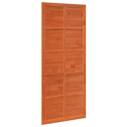Barn Door Wax brown 100 x 2.5 x 208 cm Solid Pine Wood