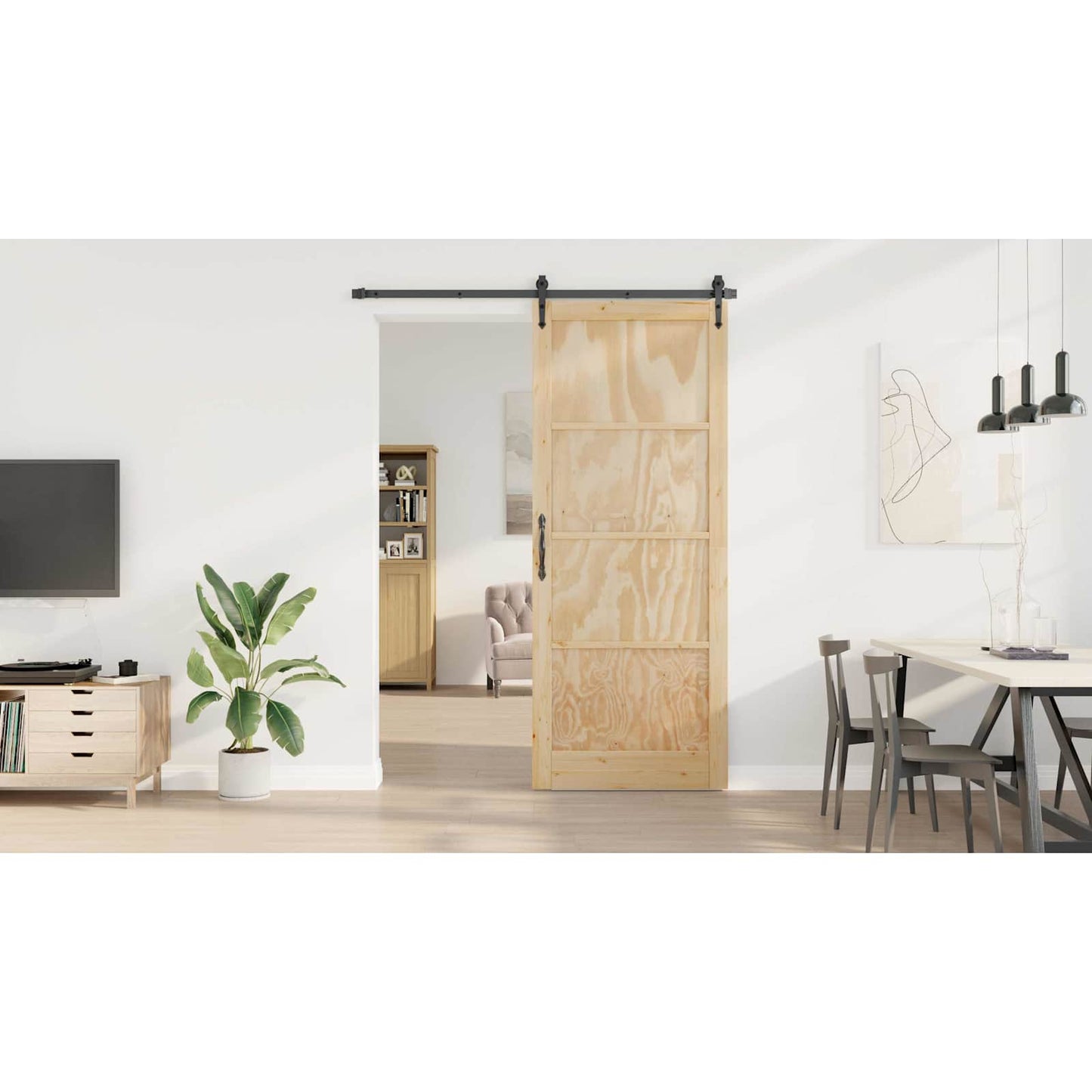 Interior Door Natural 83 x 232 cm Plywood