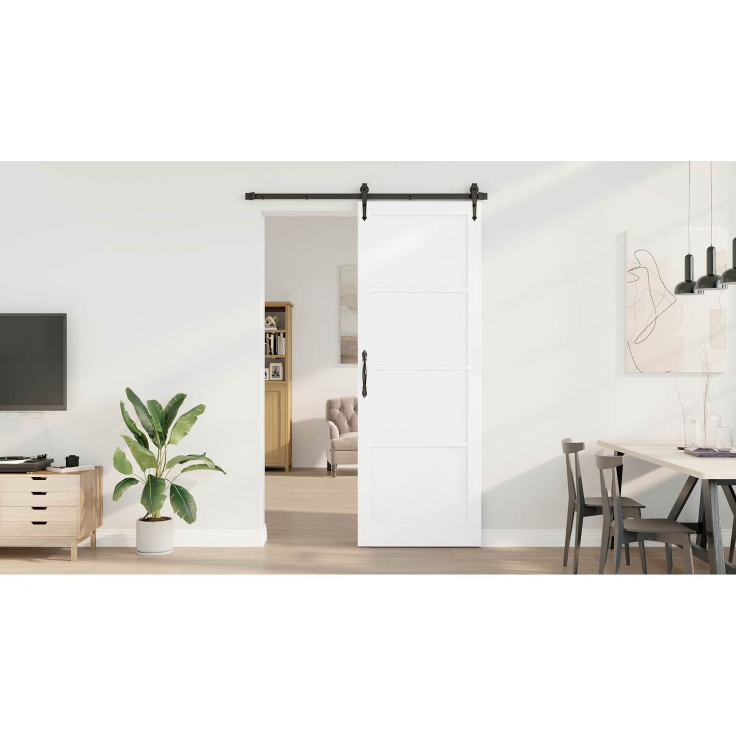 Interior Door White 83 x 232 cm Plywood