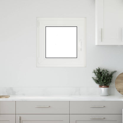 Basement Window RISOR 60 x 60 cm PVC and Glass White