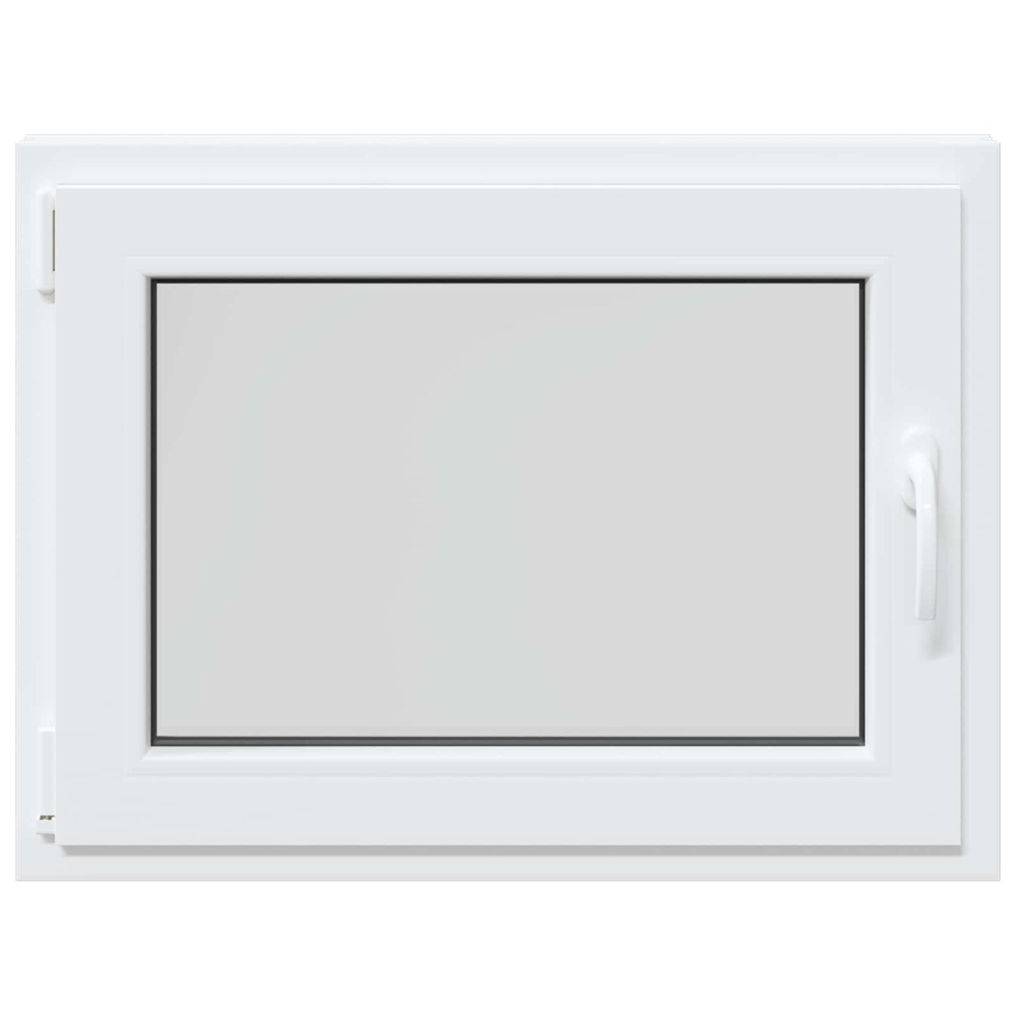 Basement Window RISOR 80 x 50 cm PVC and Glass White