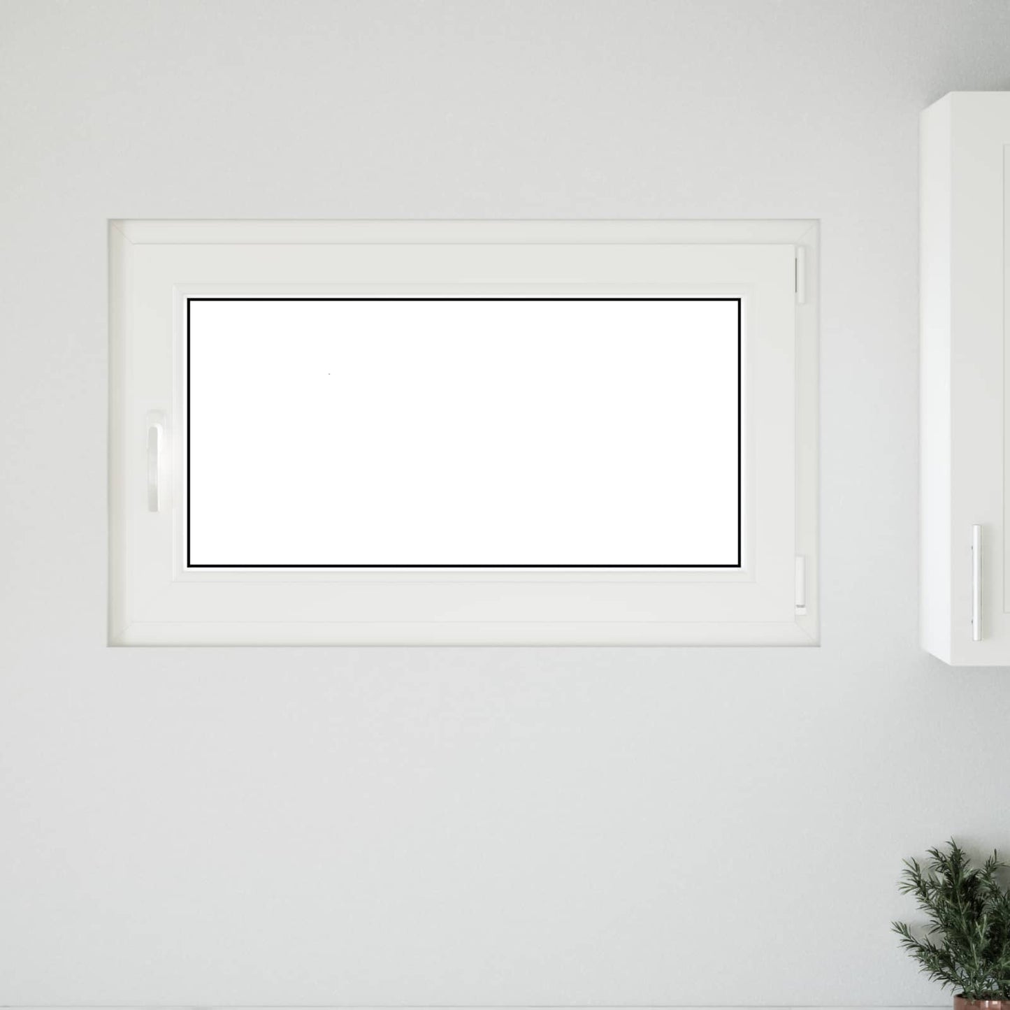 Basement Window RISOR 100 x 60 cm PVC and Glass White