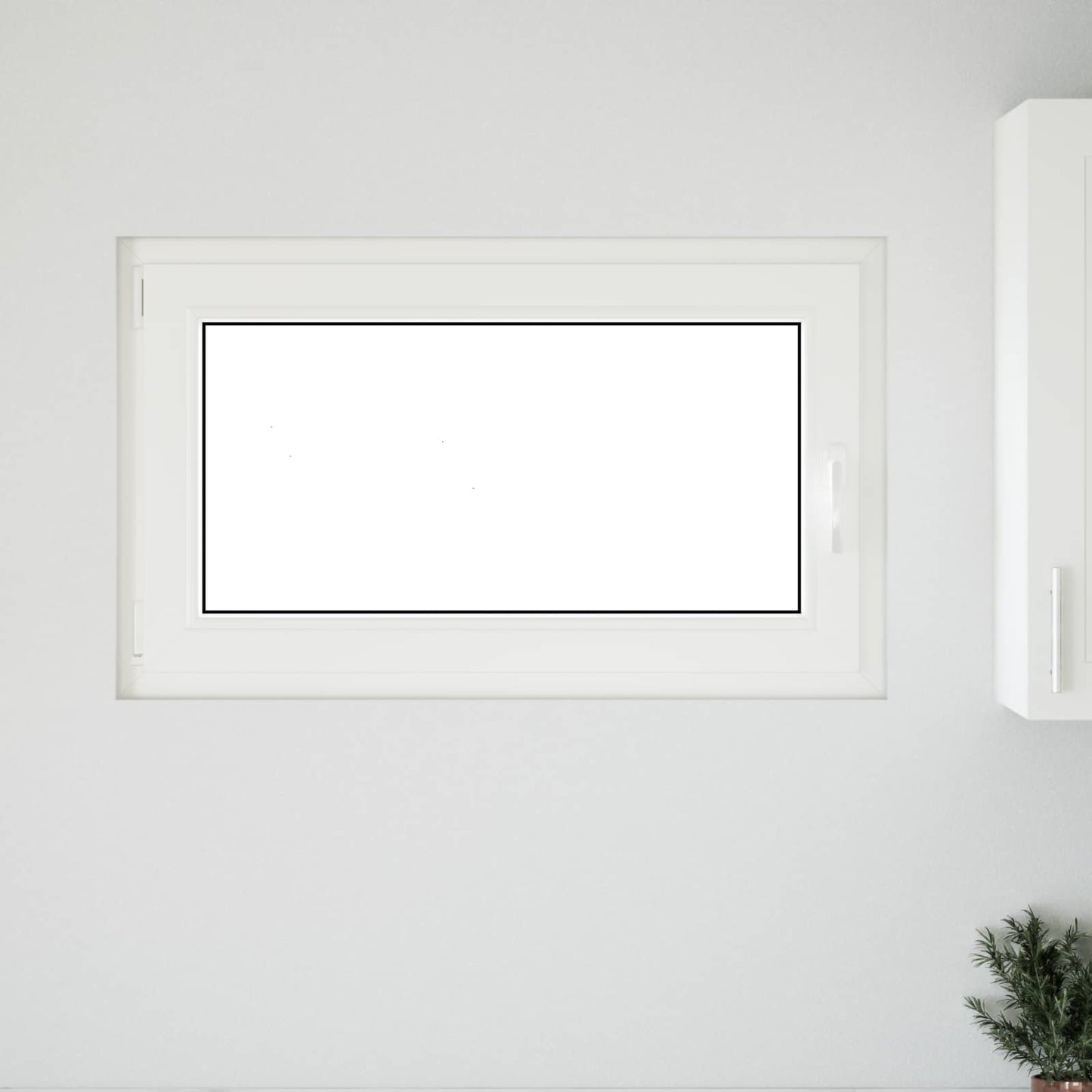Basement Window RISOR 100 x 60 cm PVC and Glass White