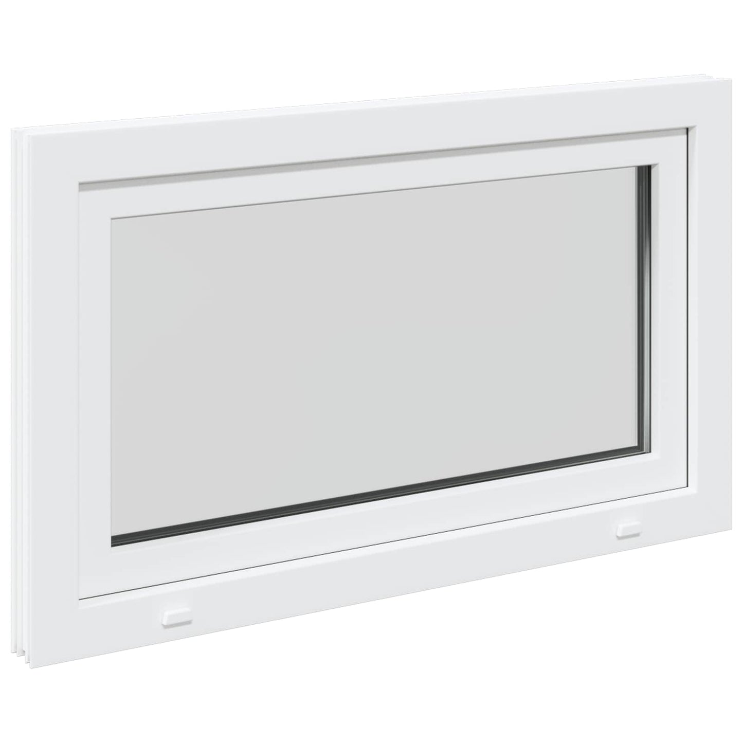 Basement Window RISOR 100 x 60 cm PVC and Glass White