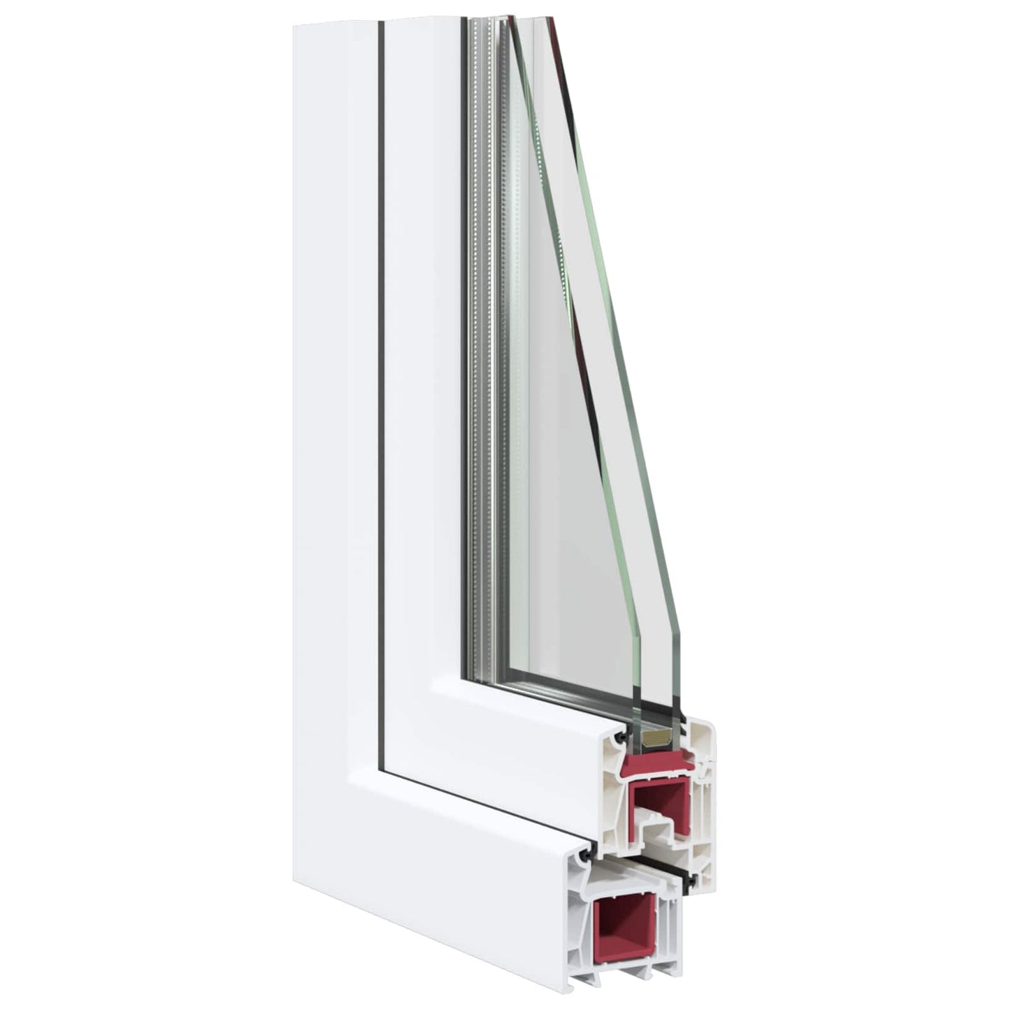 Tilt & Turn Basement Window RISOR 100 x 70 cm PVC and Glass