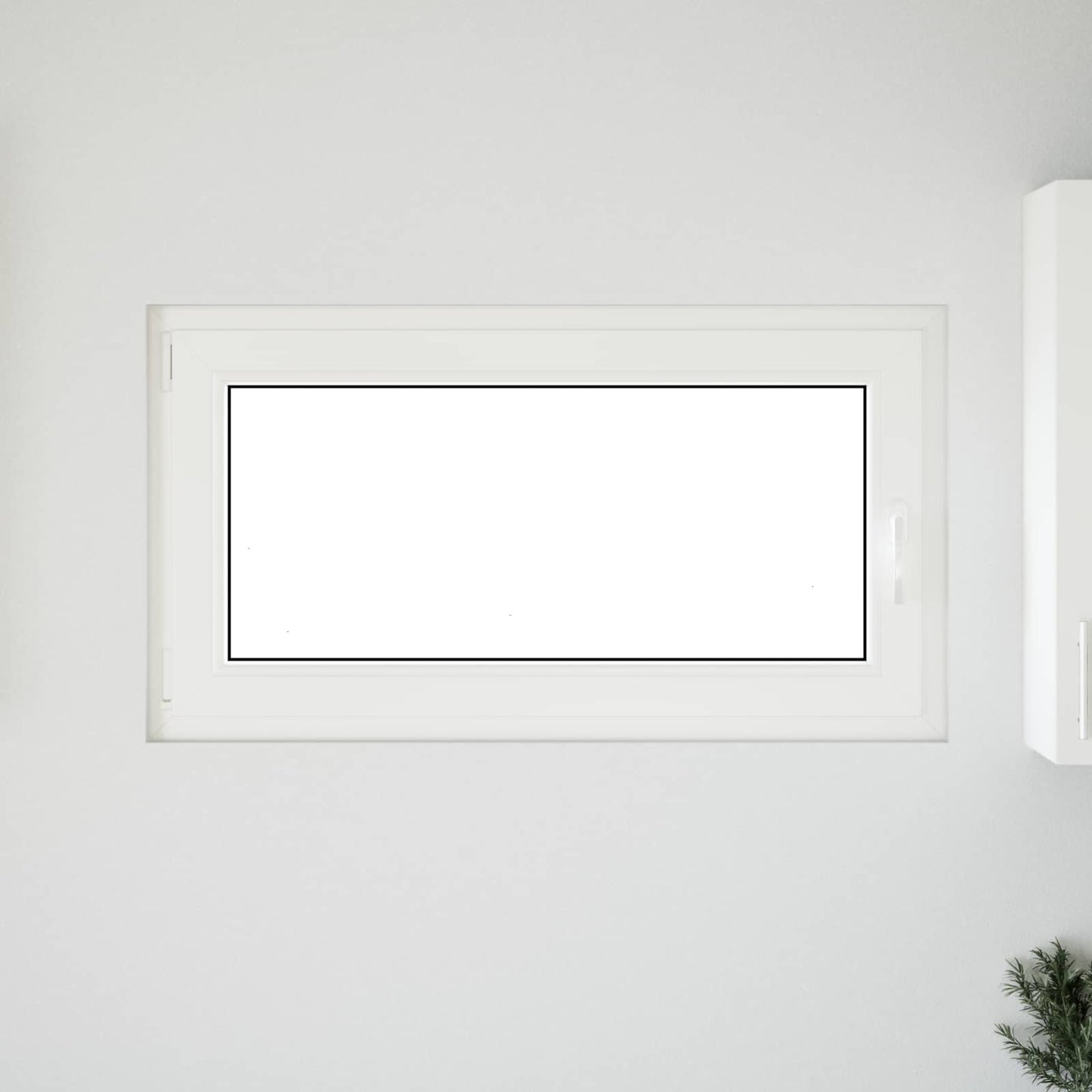 Basement Window RISOR 110 x 50 cm PVC and Glass White