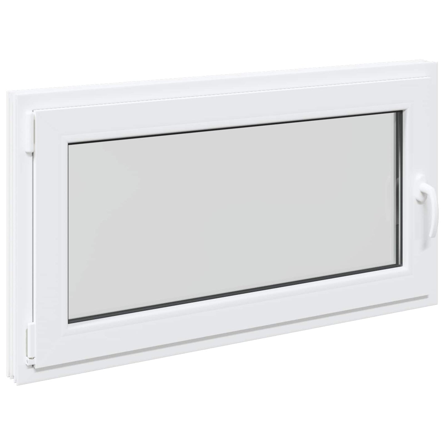 Basement Window RISOR 110 x 50 cm PVC and Glass White
