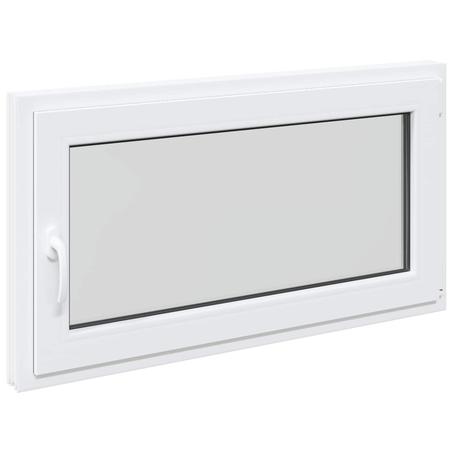Basement Window RISOR 110 x 70 cm PVC and Glass White