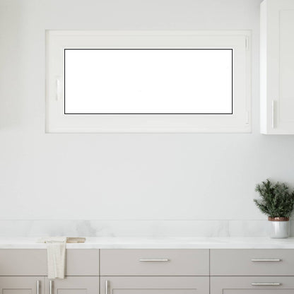 Basement Window RISOR 120 x 60 cm PVC and Glass White