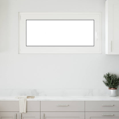 Basement Window RISOR 120 x 60 cm PVC and Glass White