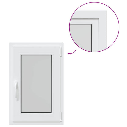 Basement Window RISOR 50 x 75 cm PVC and Glass White