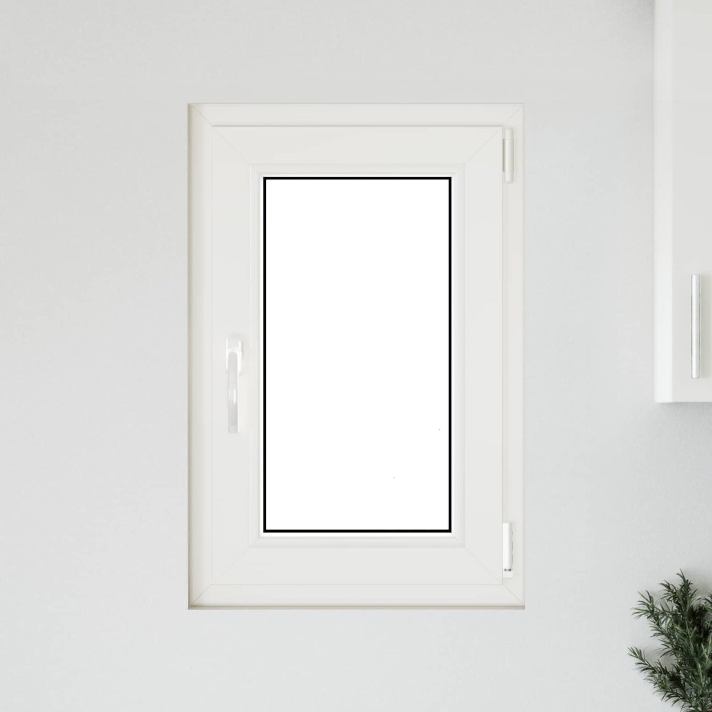 Basement Window RISOR 50 x 75 cm PVC and Glass White