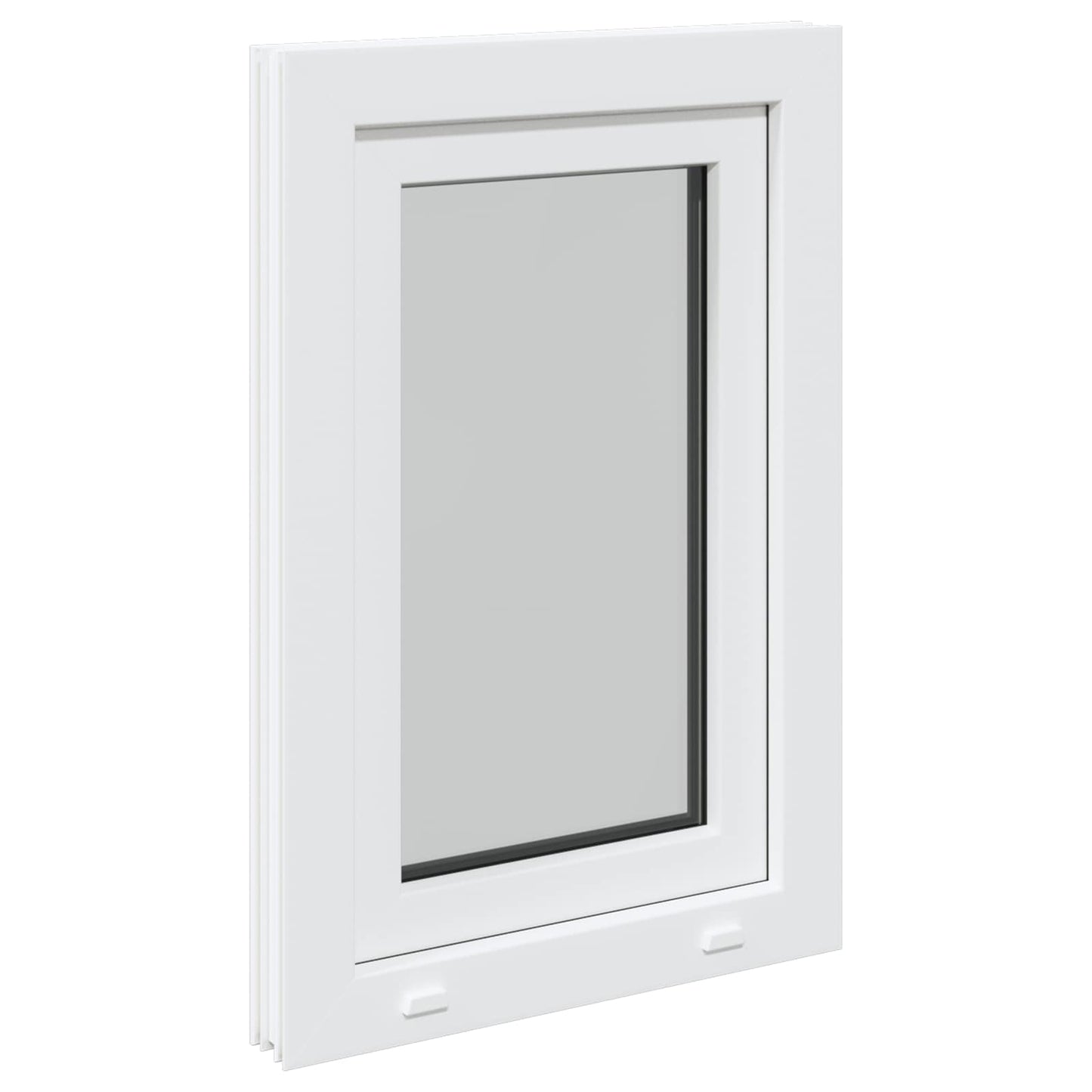Basement Window RISOR 50 x 75 cm PVC and Glass White