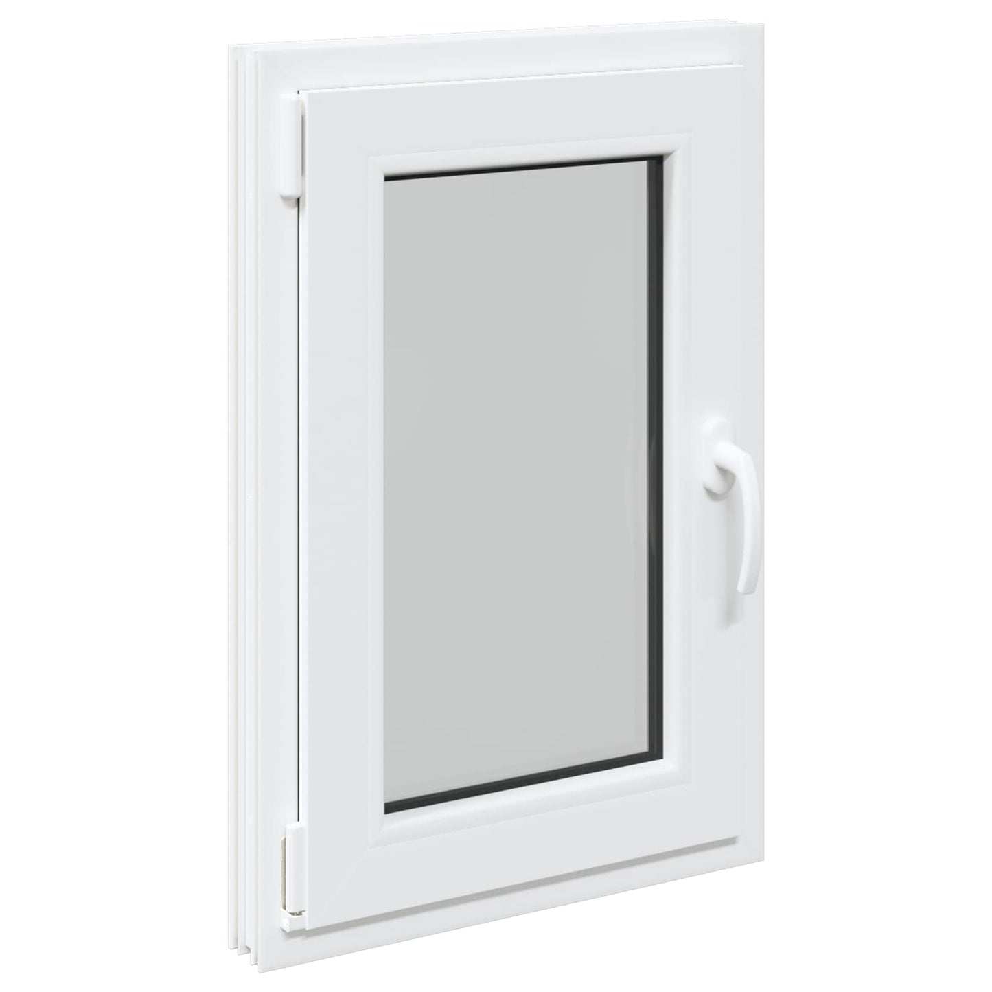 Basement Window RISOR 50 x 75 cm PVC and Glass White