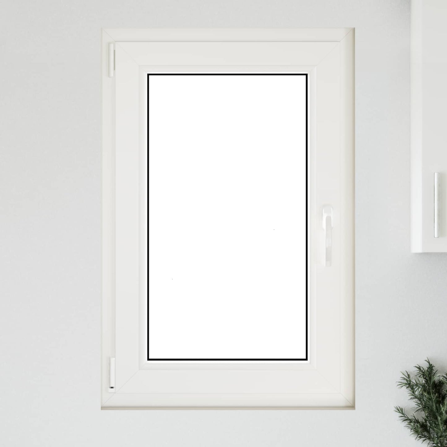 Basement Window RISOR 60 x 90 cm PVC and Glass White