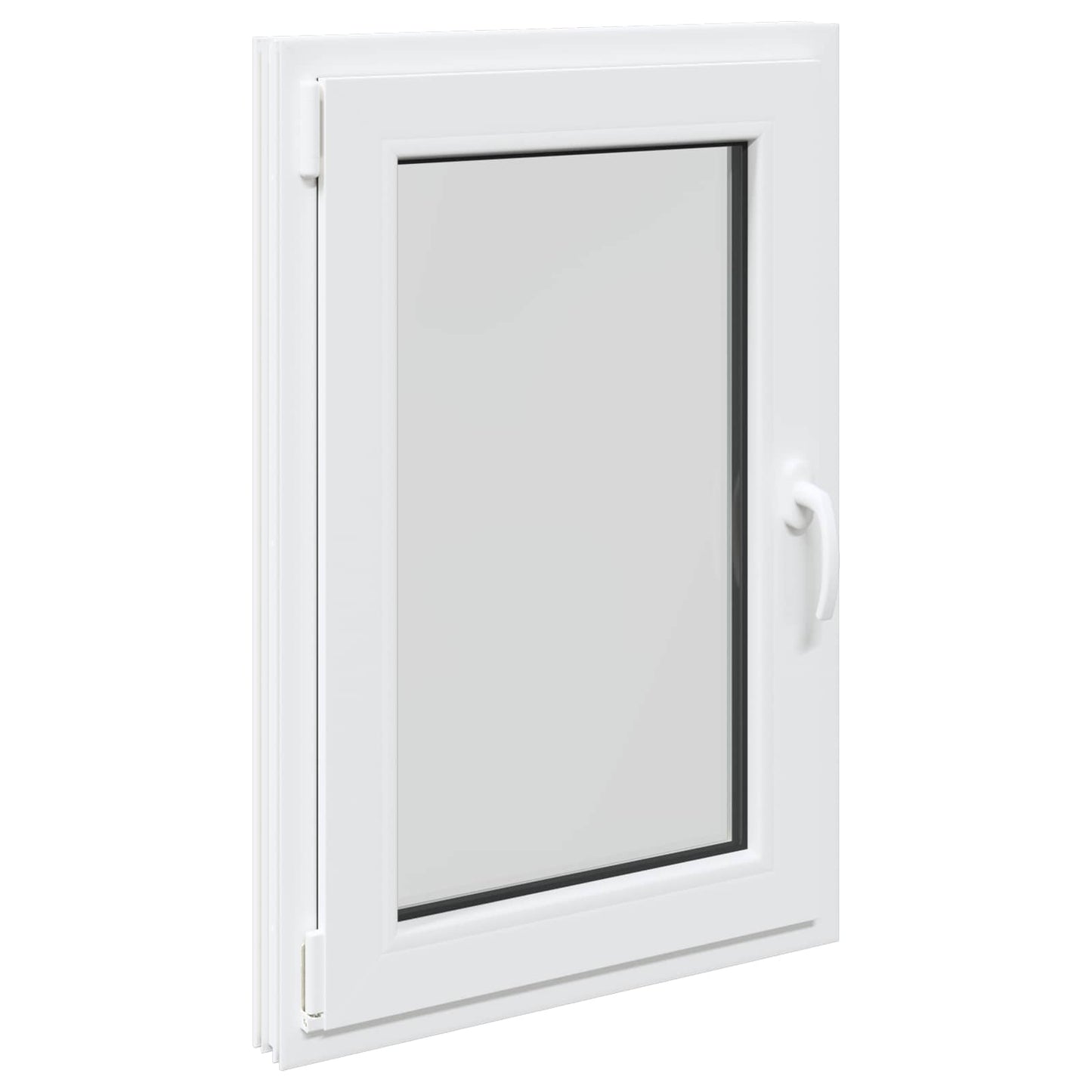 Basement Window RISOR 60 x 90 cm PVC and Glass White