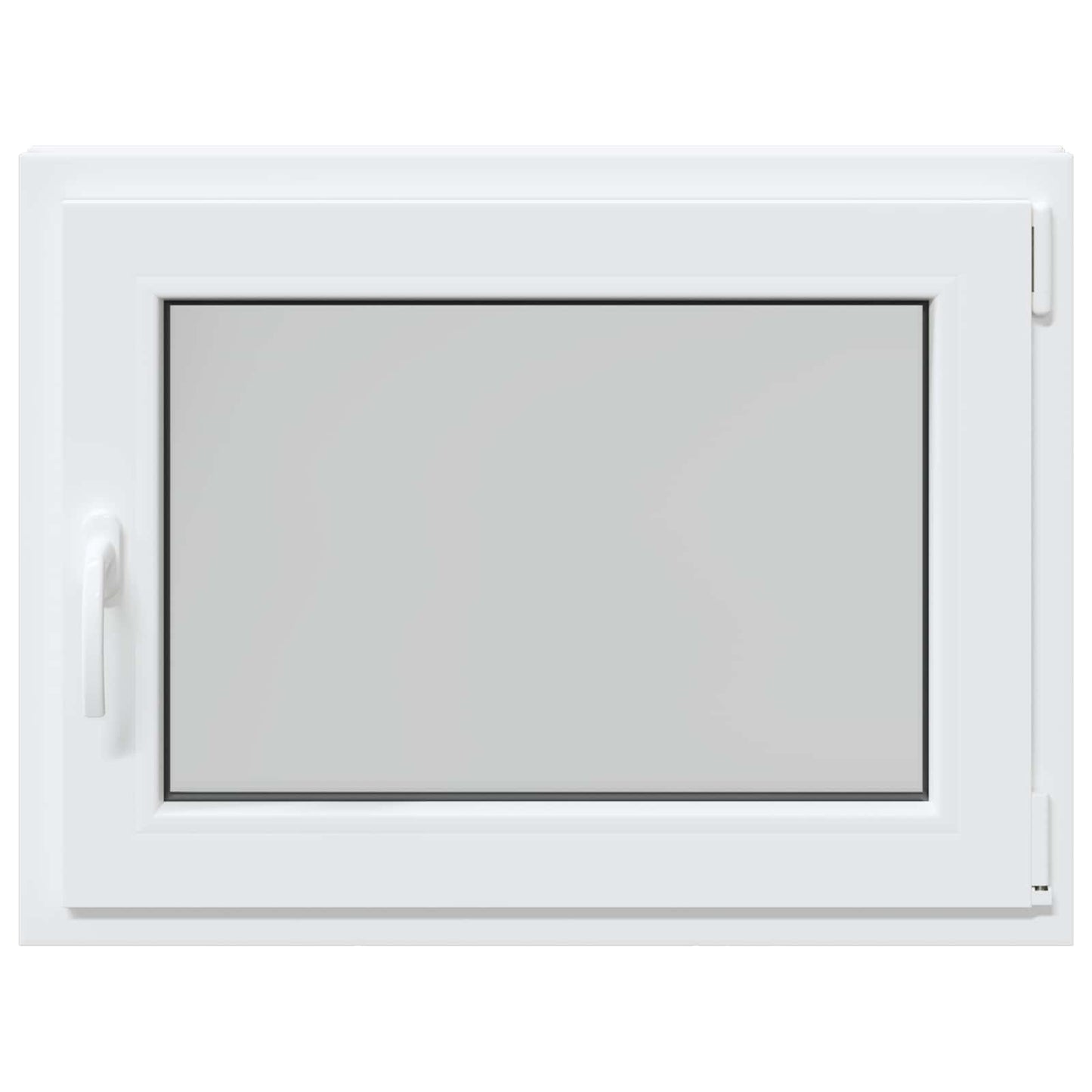 Basement Window RISOR 80 x 50 cm PVC and Glass White