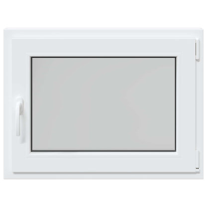 Basement Window RISOR 80 x 50 cm PVC and Glass White
