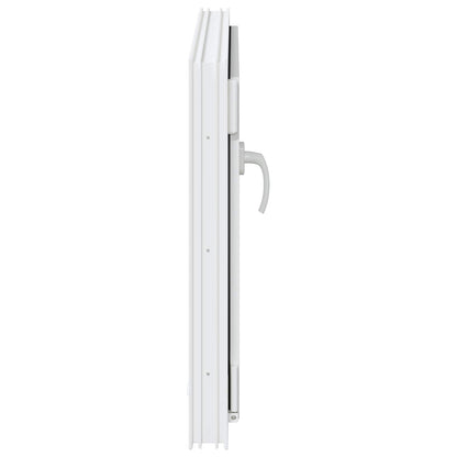 Basement Window RISOR 80 x 50 cm PVC and Glass White