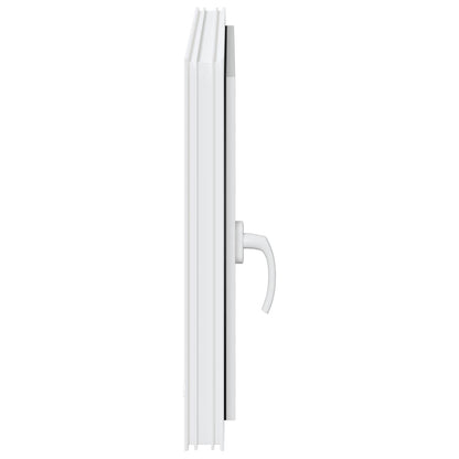 Basement Window RISOR 80 x 60 cm PVC and Glass White