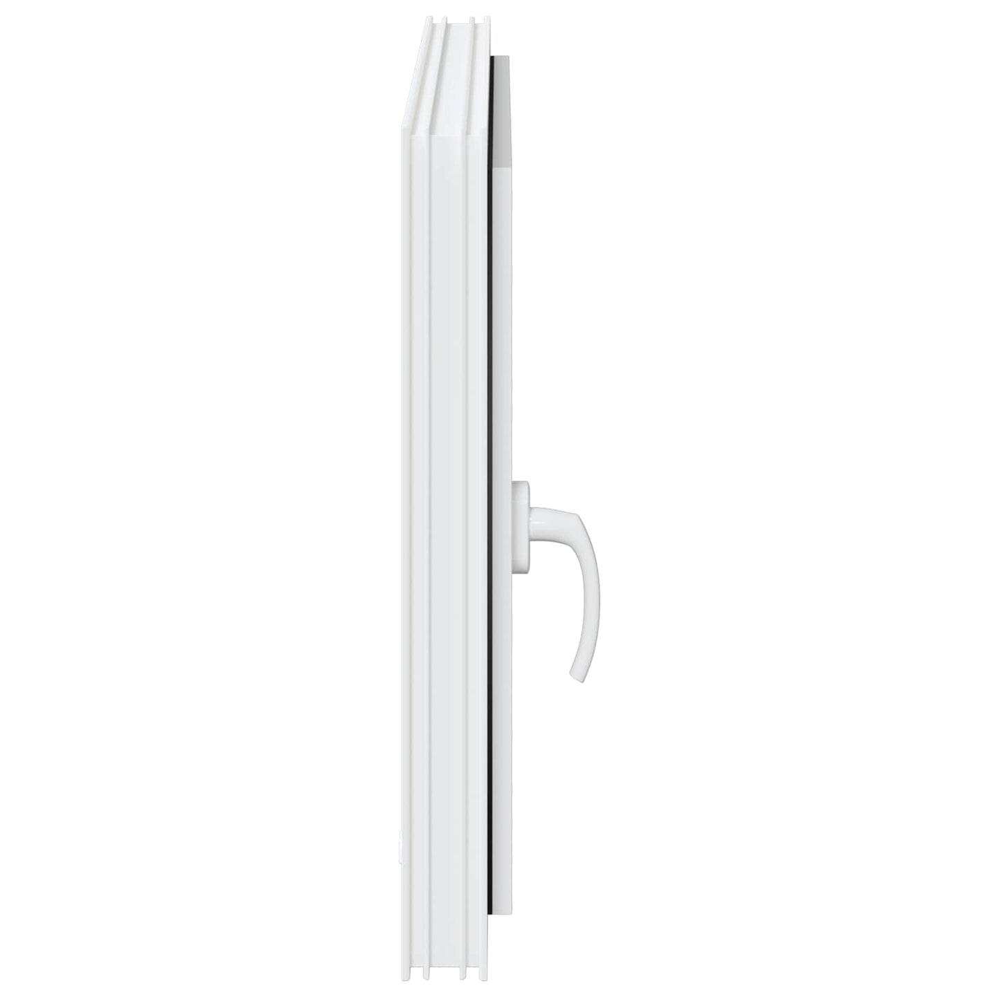 Basement Window RISOR 80 x 70 cm PVC and Glass White