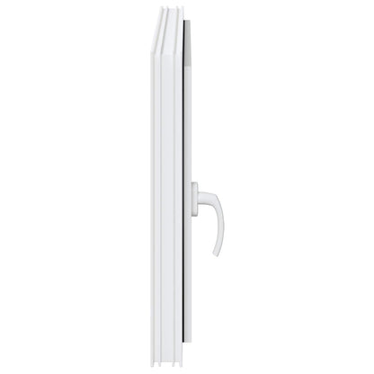 Basement Window RISOR 90 x 50 cm PVC and Glass White