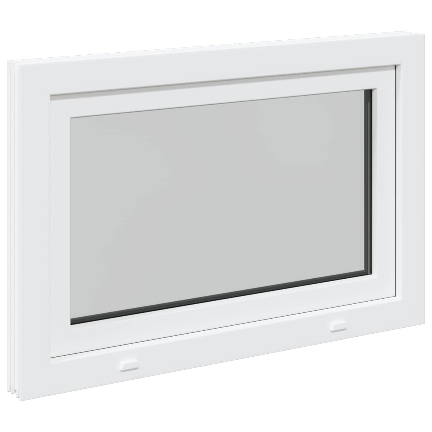 Basement Window RISOR 90 x 70 cm PVC and Glass White