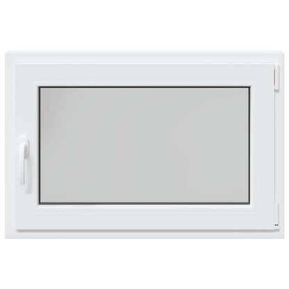 Basement Window RISOR 90 x 70 cm PVC and Glass White