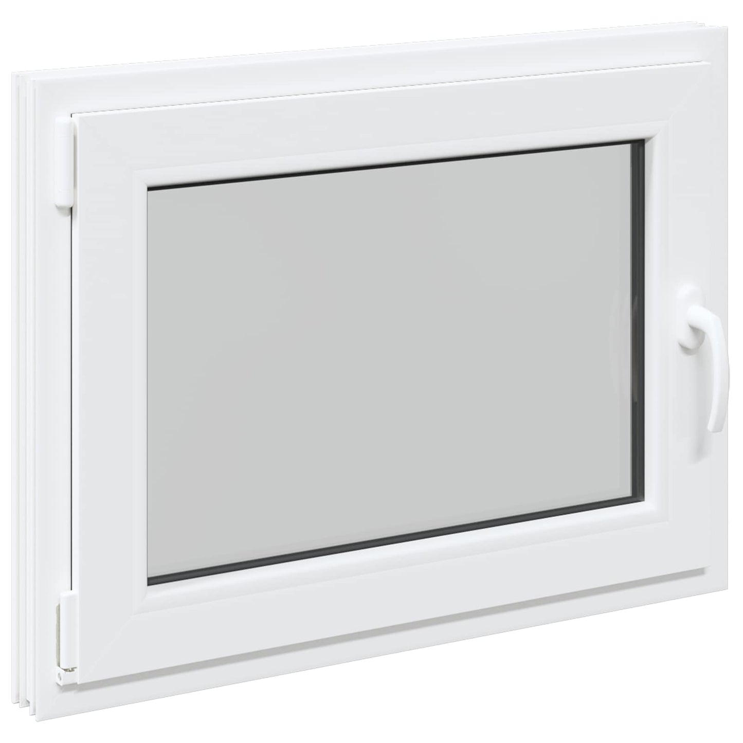 Basement Window RISOR 100 x 50 cm PVC and Glass White