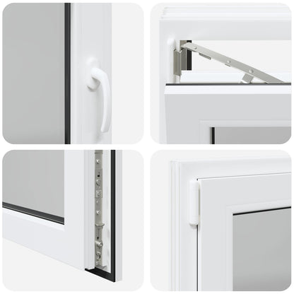 Tilt & Turn Basement Window RISOR 100 x 70 cm PVC and Glass