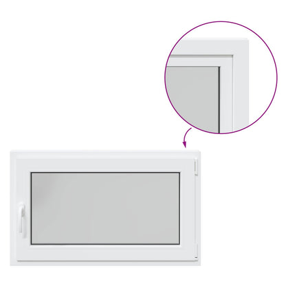 Tilt & Turn Basement Window RISOR 100 x 70 cm PVC and Glass