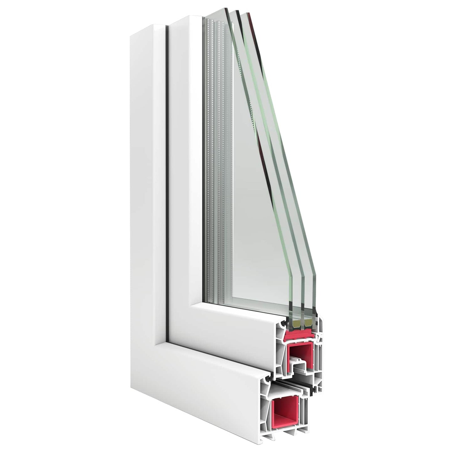 Tilt & Turn Basement Window RISOR 100 x 70 cm PVC and Glass