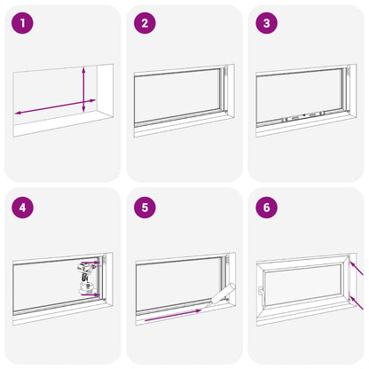 Tilt & Turn Basement Window RISOR 100 x 70 cm PVC and Glass