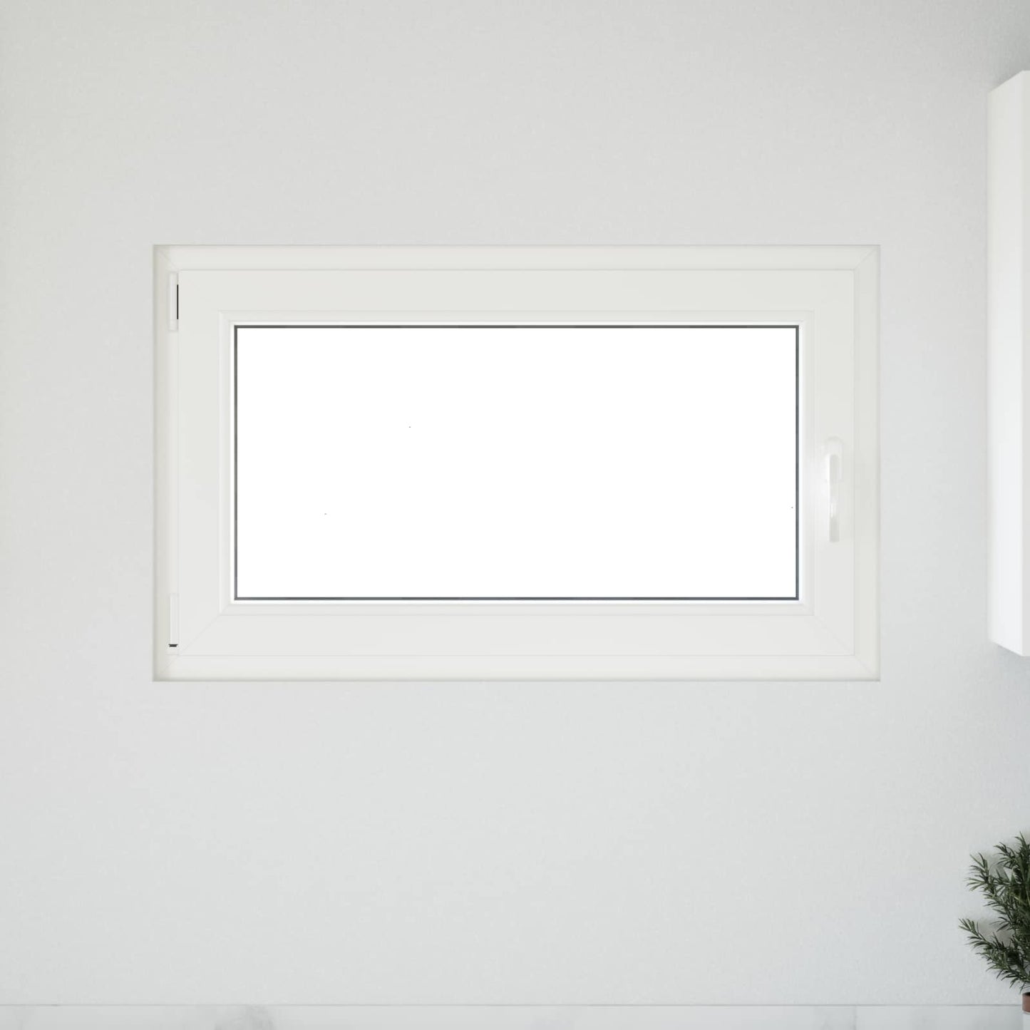 Basement Window RISOR 100 x 70 cm PVC and Glass White