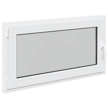 Basement Window RISOR 110 x 50 cm PVC and Glass White