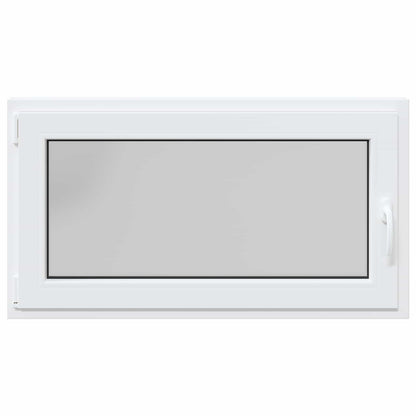 Basement Window RISOR 110 x 60 cm PVC and Glass White