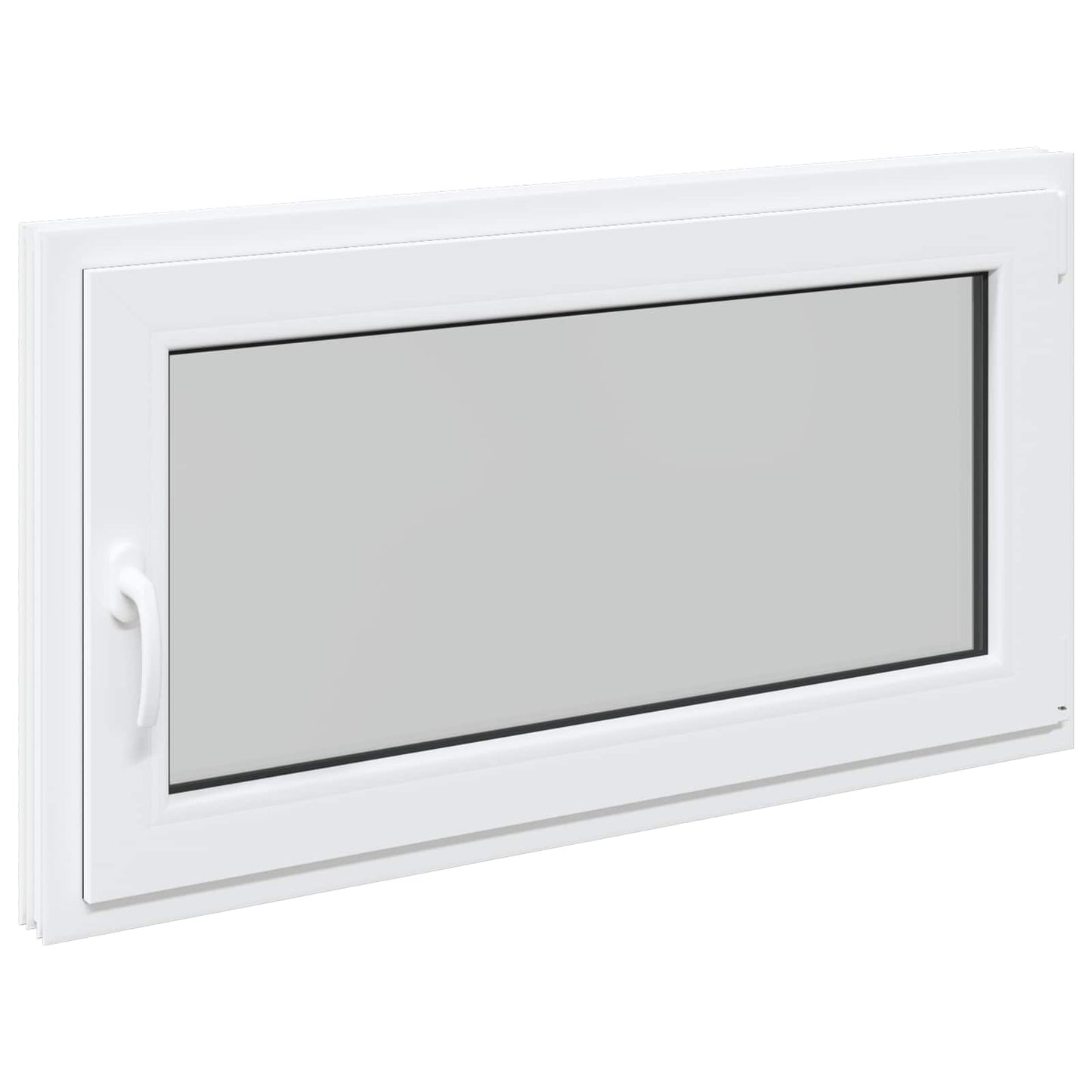 Basement Window RISOR 110 x 70 cm PVC and Glass White